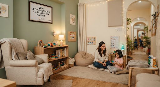 Quiet Decompression and Co-Regulation Corner at Jhanak GK-1